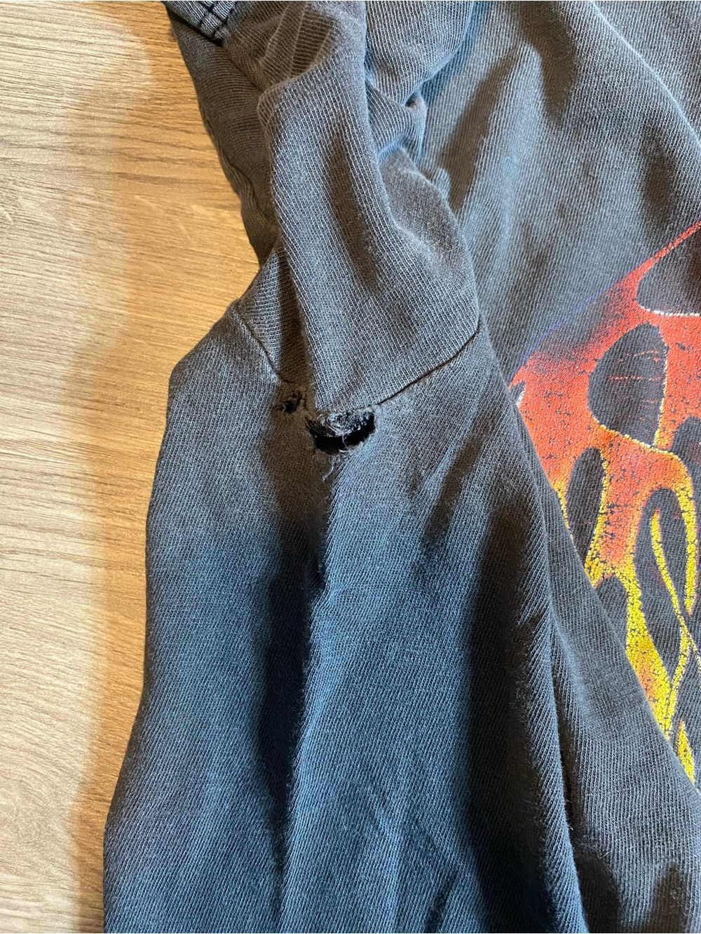 Harley-Davidson Black Tee with Red and Yellow Flame Shield - Edmonton, AB - Picture 6 of 8